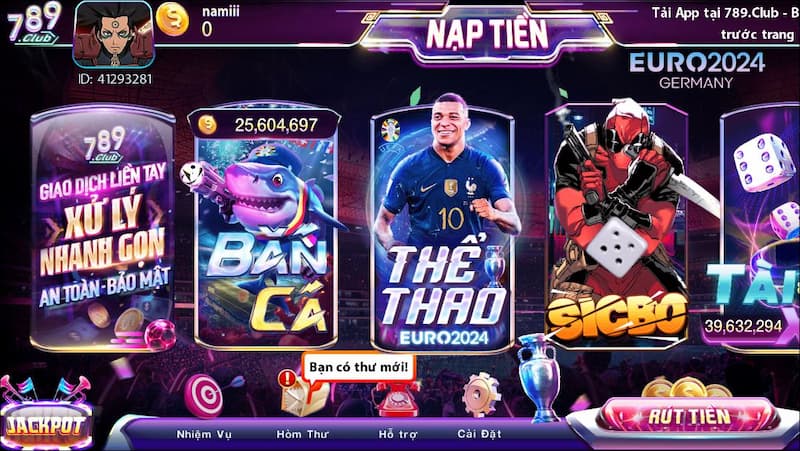 Game bắn cá ăn xu cực hấp dẫn tại cổng game 789Club