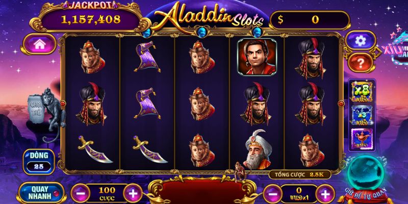 Game slots Aladdin Slots siêu hấp dẫn